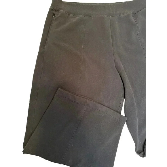 Athleta Plus Size Black Sweat Pants Size 3X Zipper Pockets - Picture 3 of 7